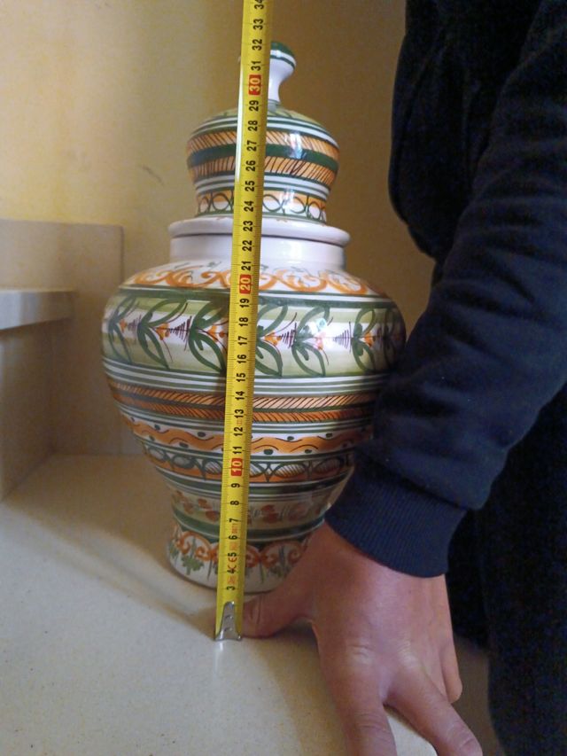 Jarrón decorativo bombonera