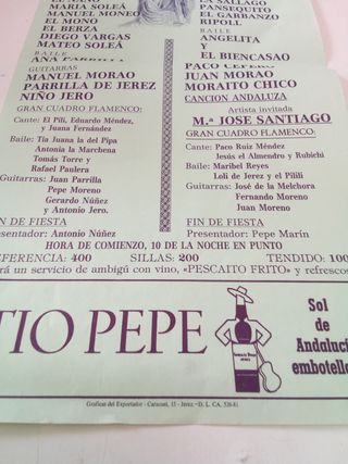 tablaos flamencos fiesta de la vendimia de Jerez