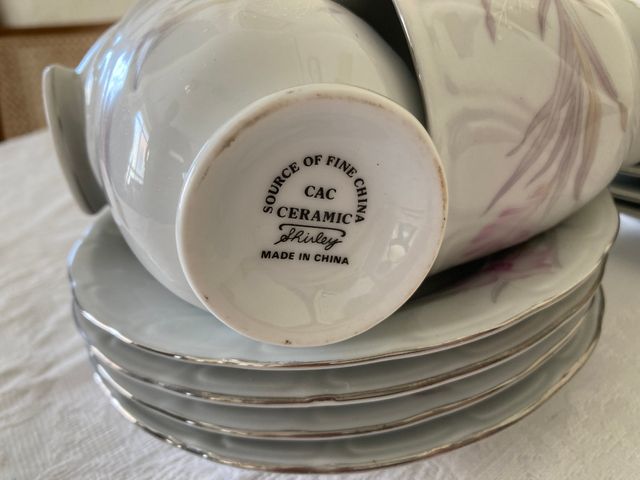 Juego de café o té CAC Ceramic Shirley China