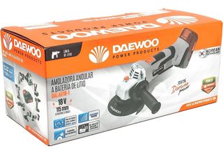 Daewoo Amoladora angular inalámbrica DALAG18-1