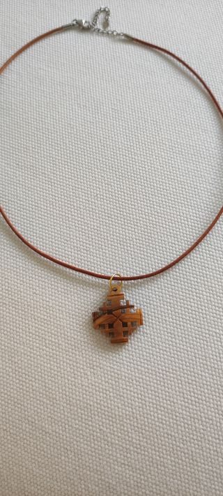 colgantes madera de olivo de Jerusalén