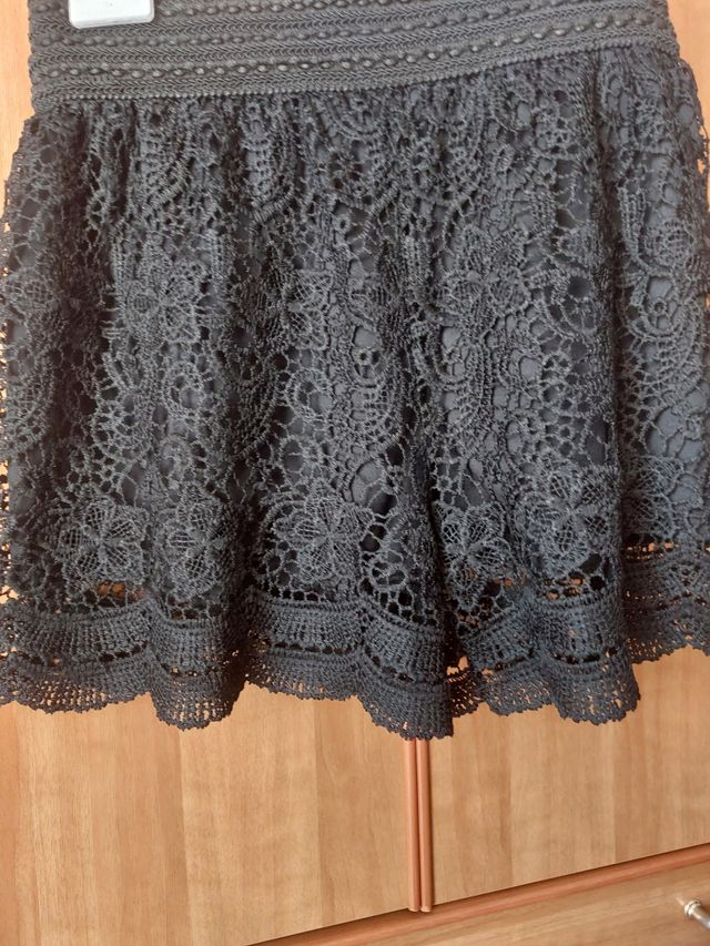 pantaloncini in pizzo, foderati