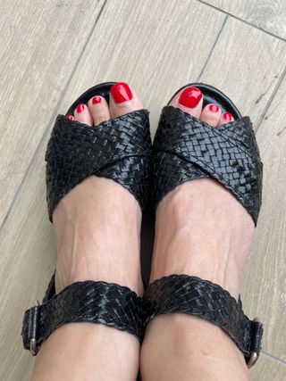 Sandalias negras Pons Quintana. Muy cómodas!