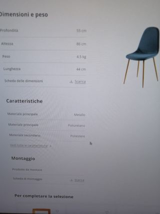 set 4 sedie maison du monde