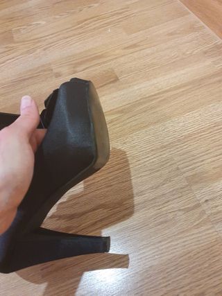 Zapato  negro fiesta plataforma 
