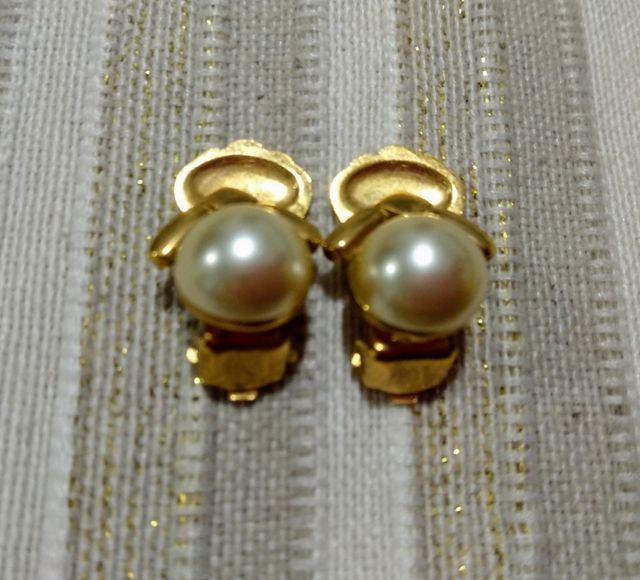 pendientes perlas click