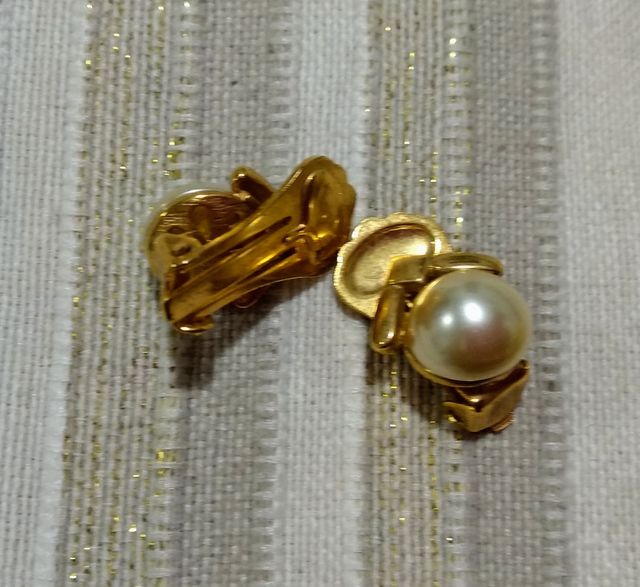 pendientes perlas click