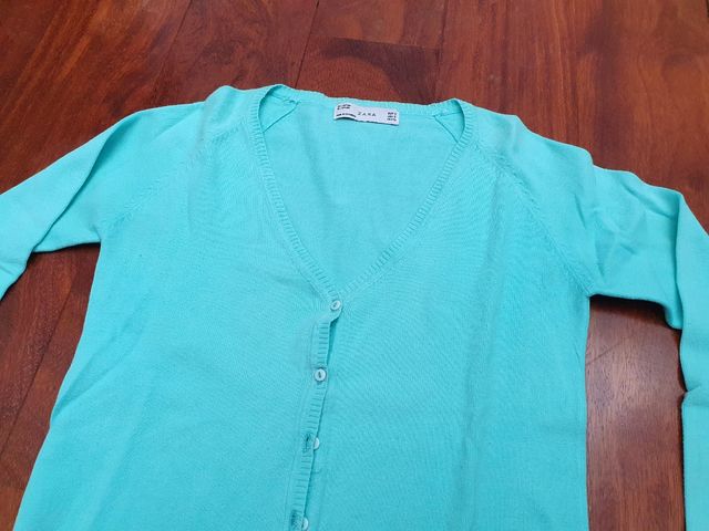 CHAQUETA ZARA CHICA AZUL TALLA S IMPECABLE