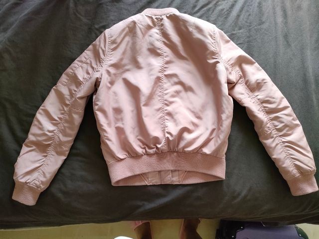 cazadora bomber rosa talla S