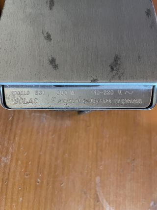 Plancha Portátil SOLAC 631 300w  con su funda