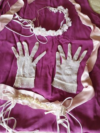 Vestido de comunión más complementos