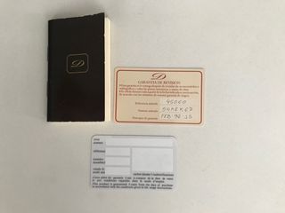 Garantía Dupont bolígrafo o estilográfica