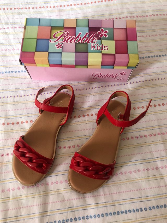 Sandalia niña roja