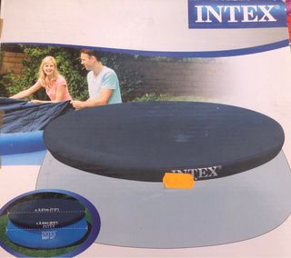 Kit piscina sobre suelo + lona de cobertura
