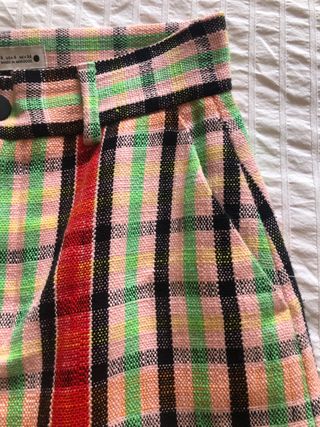 Falda midi multicolor Zara