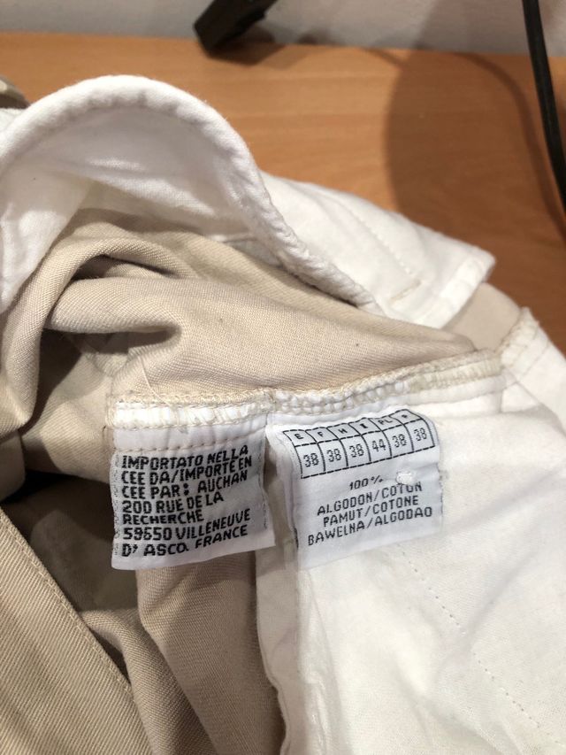 Pantalón cargo beig