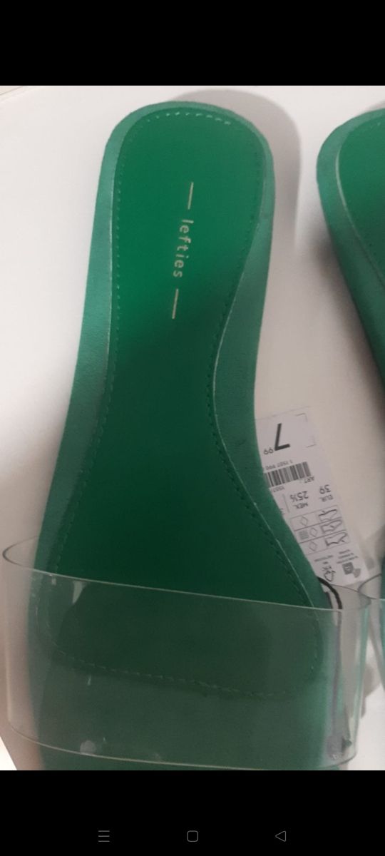 Sandalias transparentes Talla 39