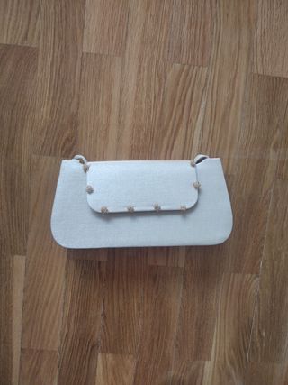 Bolso de fiesta beige 
