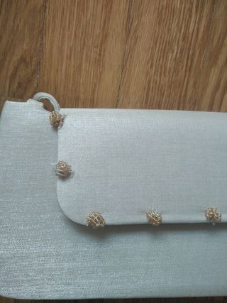 Bolso de fiesta beige 