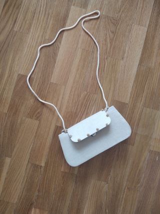 Bolso de fiesta beige 