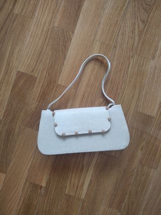Bolso de fiesta beige 
