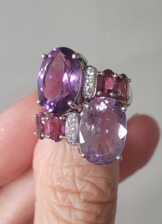 Anillo piedras preciosas