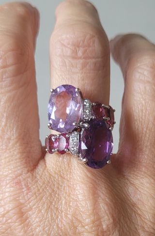 Anillo piedras preciosas
