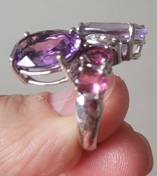 Anillo piedras preciosas
