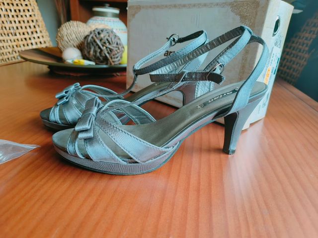 Sandalias de fiesta plata