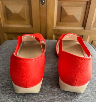 Sandalias rojas mujer