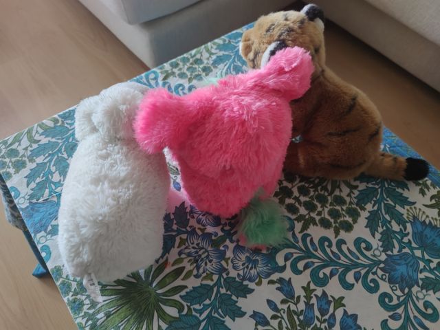 Molti giocattoli di peluche