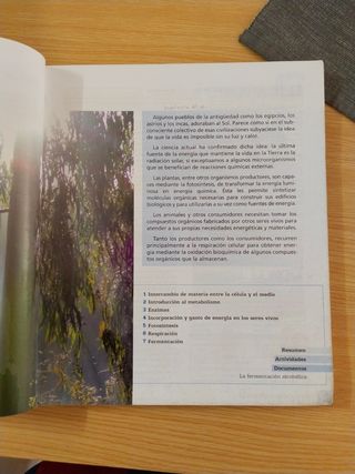 Libro Biología y geología 1 de bachillerato