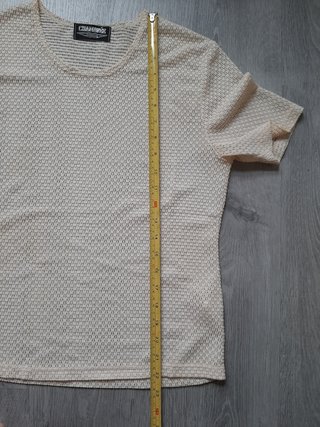 Jersey manga corta y con calados mujer. talla L