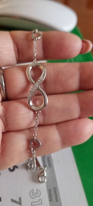 Oferta Pulsera o tobillera de plata de ley 925 