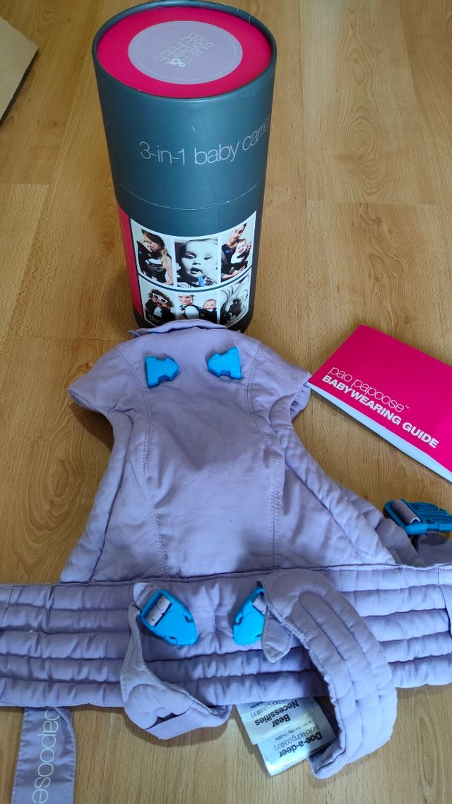 pao papoose 3-in-1 portabebés porteo
