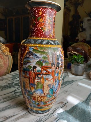 antiguedades gallos de ceramica