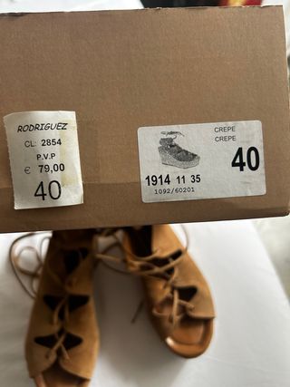 Zapatos sandalia ante beig