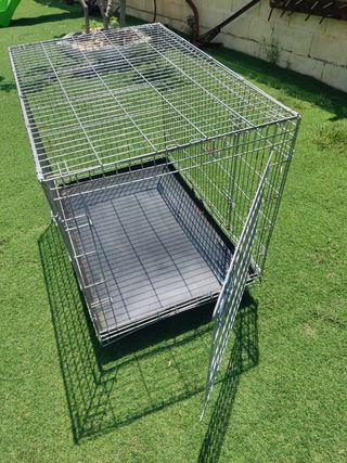 Jaula exposiciones plegable con ruedas