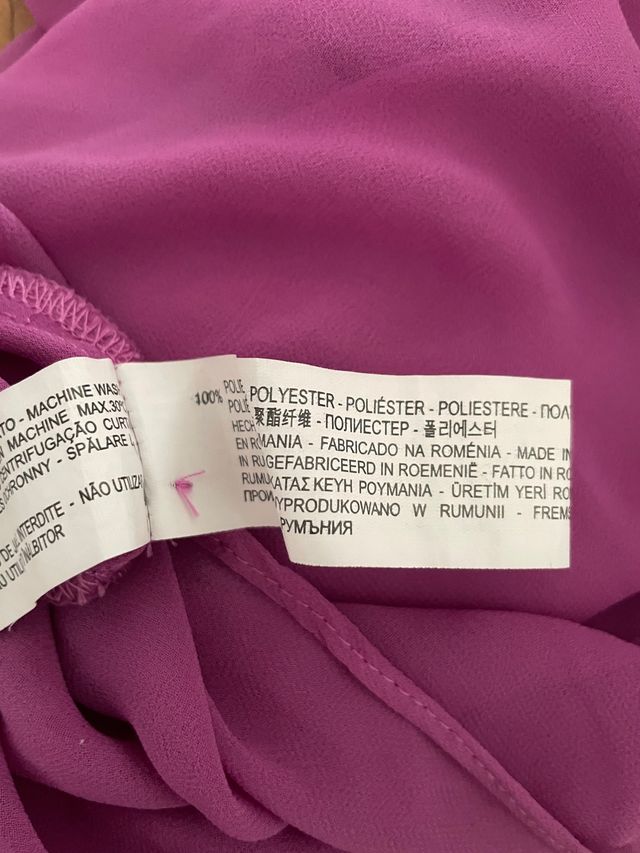 Blusa transparente buganvilla zara