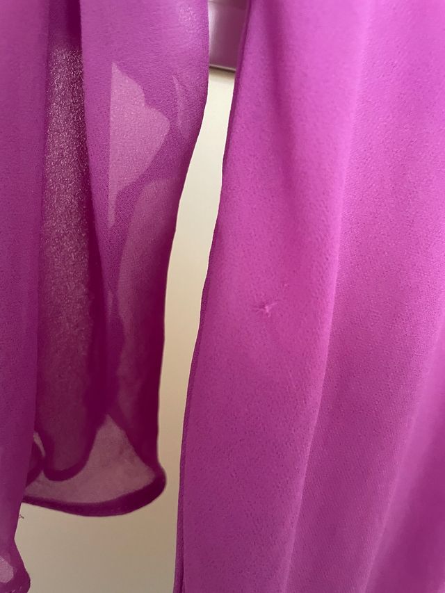 Blusa transparente buganvilla zara