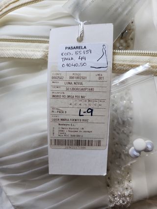 Vestido de novia Luna Novias 