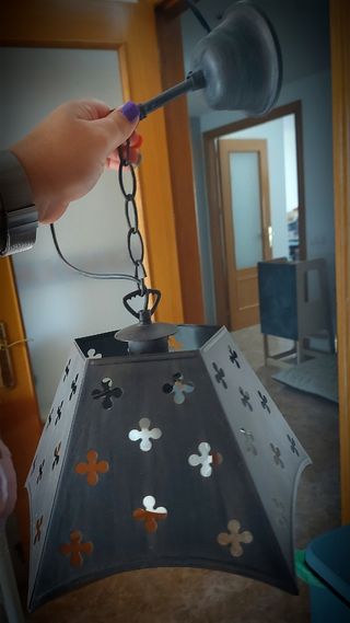 Lampara de techo de forja