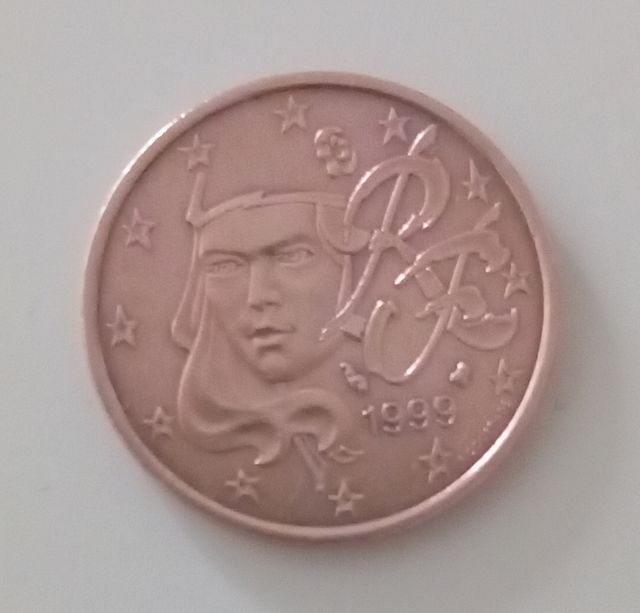 moneda francia 1999 de 5 centimos