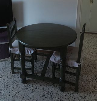 mesa extensible y 6 sillas