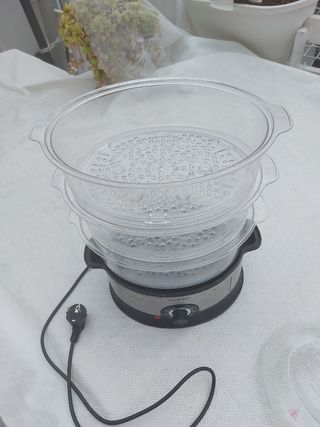 Olla de cocion vapor de tres plantas