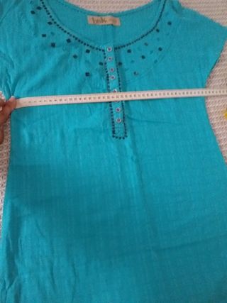 Blusa turquesa 