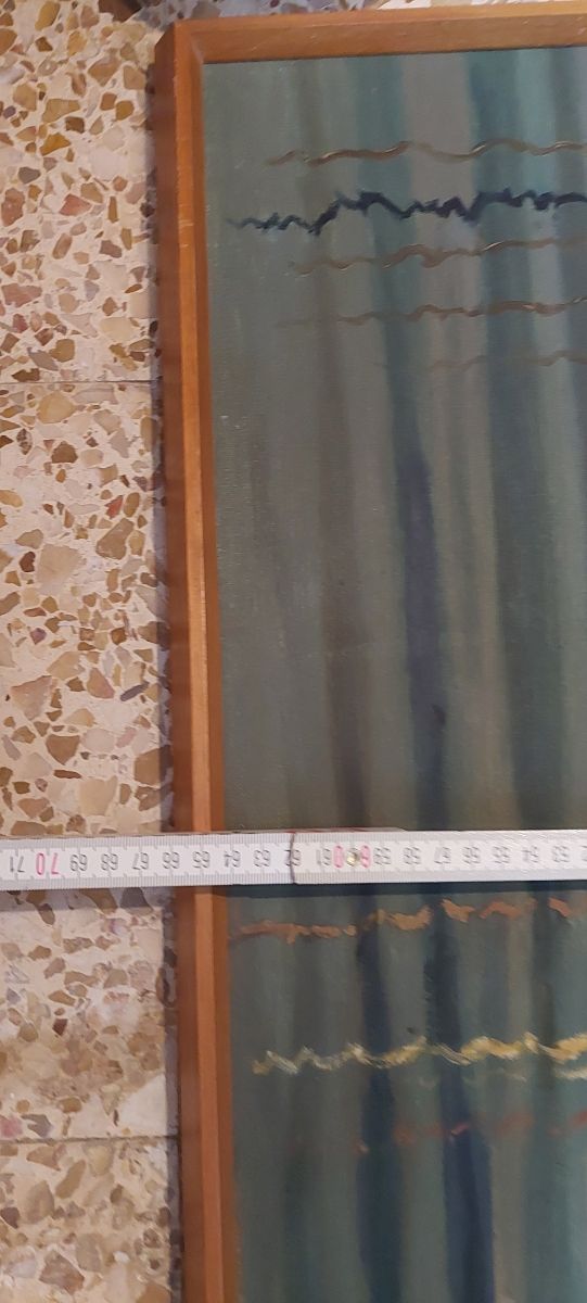 pintura puerto pesquero al oleo