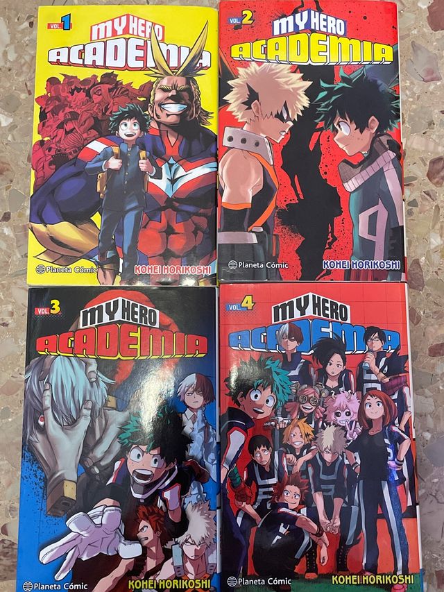 Mangas My Hero Academia del 1 al 4 en Español