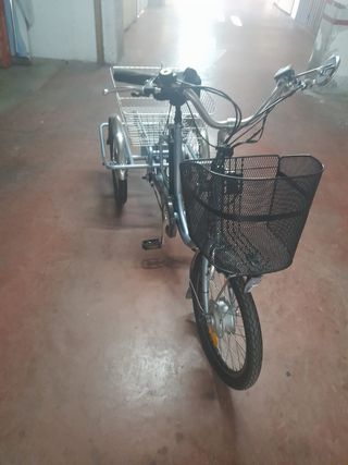 Bicicleta 3 ruedas electrica, triciclo Eureka