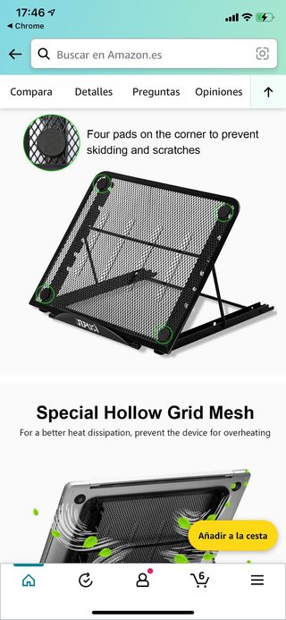 Soporte para portátil o tablet regulable/plegable